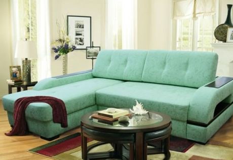 Выбираем ткань для дивана под цвет интерьера гостиной